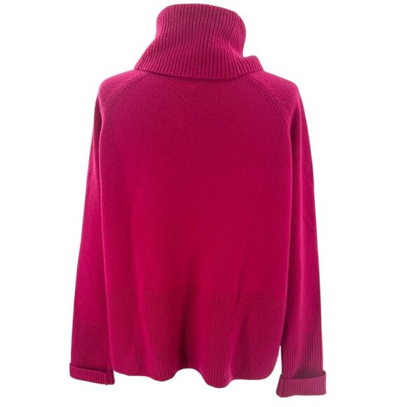 Athleta Aspen wool cashmere pink turtleneck sweater sz XS Cyclamen - Picture 4 of 9